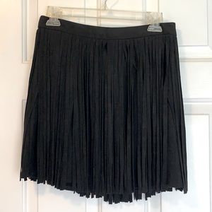 BB Dakota suede fringe skirt